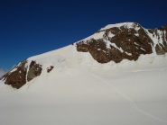 Il versante verso il Rif Gnifetti