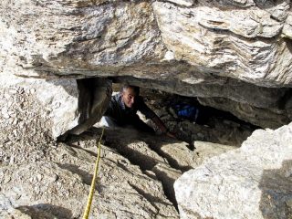 Il passaggio del foro sulla cima della Vacca
