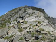 Dal colletto, salita in cresta