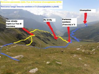 03 - avvicinamento in mtb da Champillon