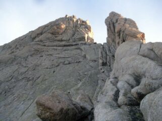 Tratto mediano della salita in cresta..