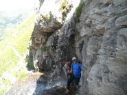 la cascata prima delle placche