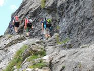 l'ultimo tratto attrezzato poco prima del rifugio
