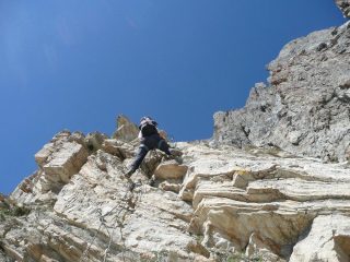 Tratto ripido sotto il primo ricovero