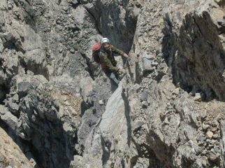 Discesa lungo la scala