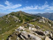 Il crinale con la mulattiera