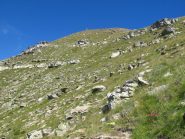 Il crinale sud lato Francia del Betrand verso la cima
