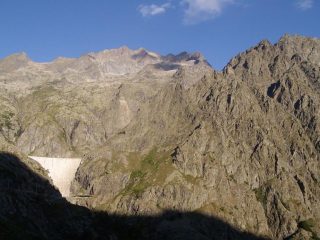 Vista diga e Argentera