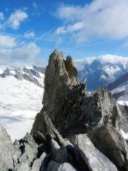 L' ultima parte di cresta vista dall' anticima
