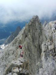 La cresta vista dalla cima
