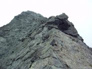 Il punto piu' ostico della cresta, l' abbiamo passato verso destra