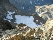 il ghiacciao dall'alto