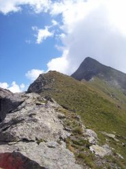 Cresta spartiacque e Rocca Nera