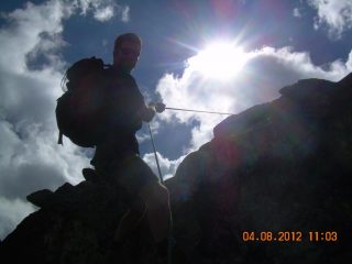 Discesa in doppia.... un po' di adrenalina!