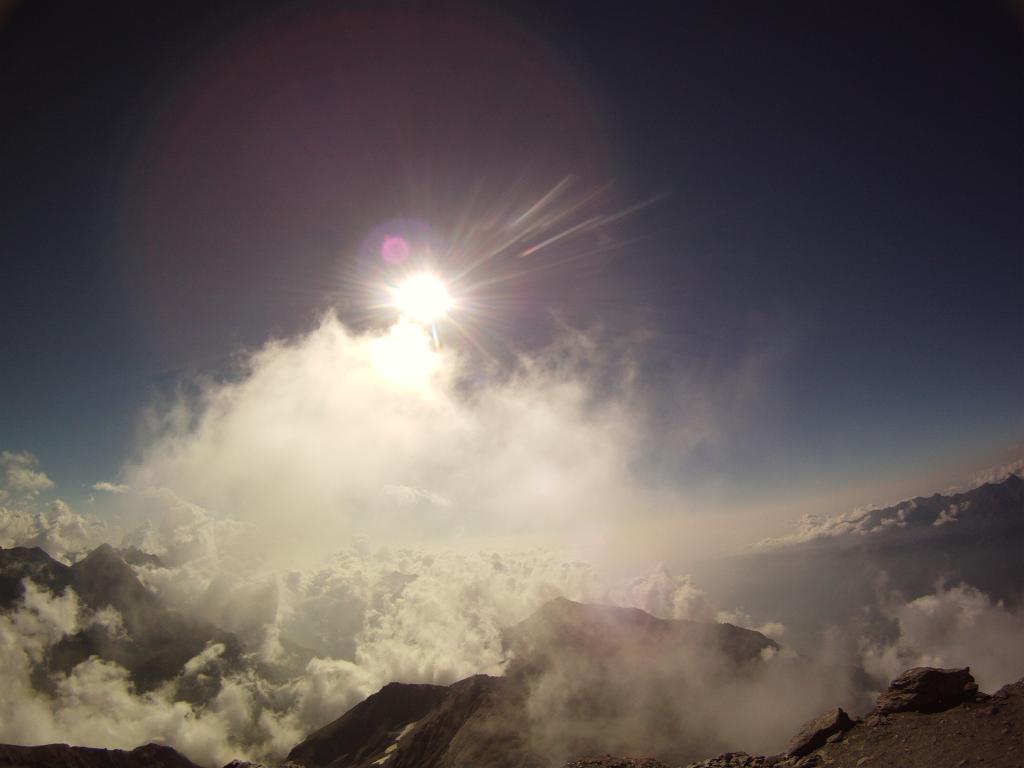 Panorama dal Rocciamelone verso il lago Malciaussia