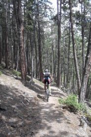 fondo perfetto nell'ultima discesa verso Meyronnes 