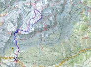 traccia gps sulla cartina