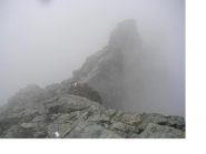 Scende gia' qualche pallino di neve al Passo Giacoletti...