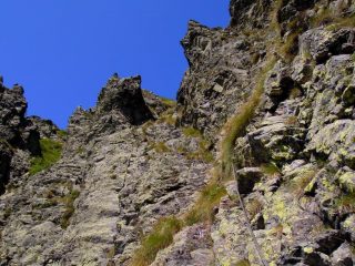 Ultimo tratto attrezzato verso la cima