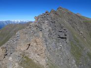 La parte finale attrezzata della cresta