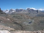 Paesaggio lunare dal col Rosset verso il gruppo del Gran Paradiso