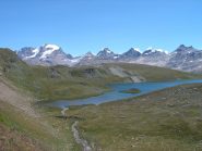 Lago Rosset con (da dx) Gran Paradiso, Tresenta, Ciarforon, Becca di Monciair