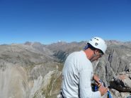 Sulla punta col Monviso sullo sfondo