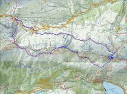 cartina con traccia gps