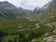 La Val Veny sotto il rifugio Elisabetta