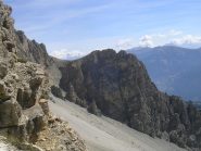 il ghiaione prima del passo