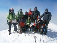Il gruppo in vetta