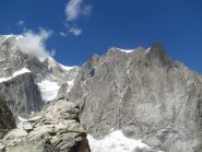 Aiguilles Blanches e Rochers Gruber dalla vetta della Croux