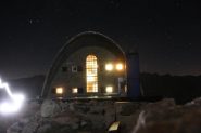 Il rifugio Vittorio Emanuele alle 4,30.