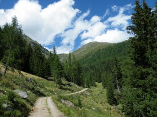 il vallone dove si snoda il percorso
