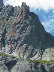 tracciato della via