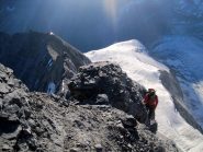 Il rifugio già in baso e lontano