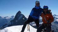 sulla punta con Max e la ovest del Cervino