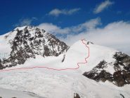 ultimo tratto dell'itinerario di salita