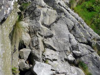 Il cordone all' attacco della via