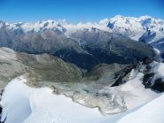 uno sguardo a Zermatt (che raggiungeremo alle 22:00) dalla Wellenkuppe
