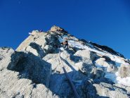 i canaponi del Gran Gendarme aiutano notevolmente; il passaggio tecnicamente più difficile (senza i canaponi) è nell'ultimo tratto (si lavora molto di braccia)