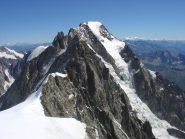 dalla cima vista sulle jorasses