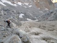 Se uno non ha voglia di rimettersi i ramponi in discesa, deve poi passare su un terreno un po' le voyage... 