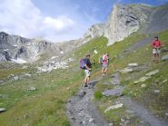 in salita verso il colle Fenetre...