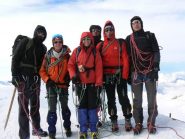 foto di gruppo in vetta
