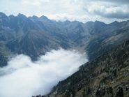 mare di nebbia in basso