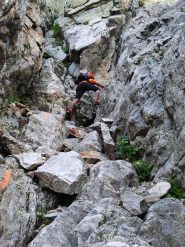 disarrampicata nella strozzatura