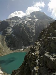 Dal Col d'Ambin la vista del lago