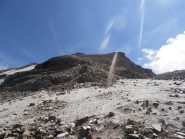02 - inizio ghiacciaio e ghiaioni verso la cima