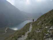 discesa verso il lago del Vej del Bouc